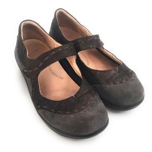 Ziera Gummibear Brown Gray Suede Comfort Shoes 40